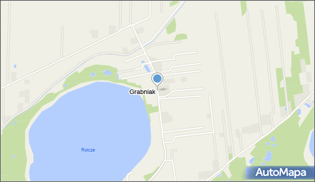 Grabniak gmina Urszulin, Grabniak, mapa Grabniak gmina Urszulin