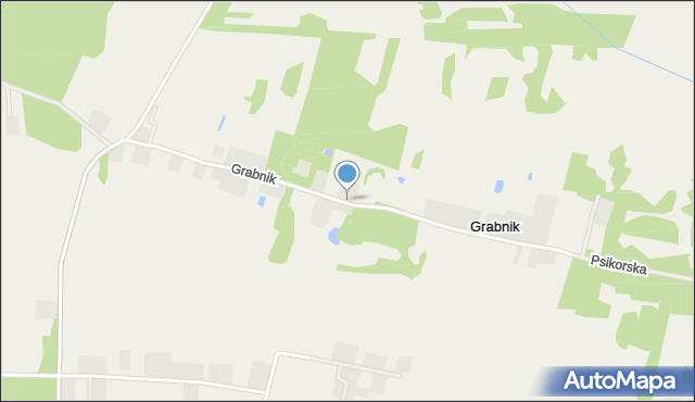 Grabnik gmina Kampinos, Grabnik, mapa Grabnik gmina Kampinos