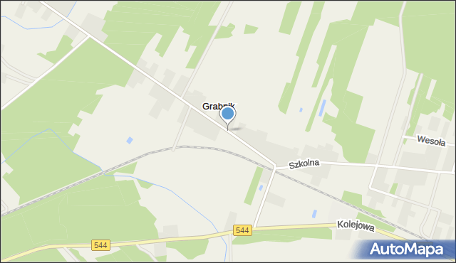 Grabnik gmina Olszewo-Borki, Grabnik, mapa Grabnik gmina Olszewo-Borki