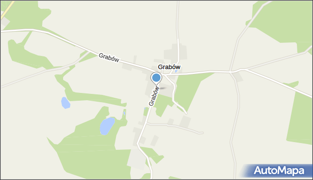 Grabów gmina Torzym, Grabów, mapa Grabów gmina Torzym