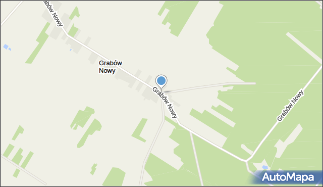 Grabów Nowy, Grabów Nowy, mapa Grabów Nowy