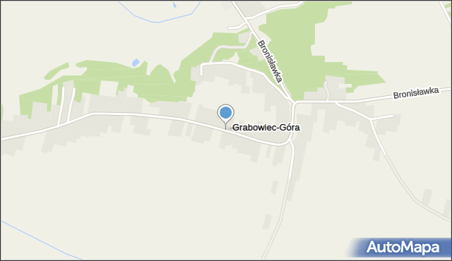 Grabowiec-Góra, Grabowiec-Góra, mapa Grabowiec-Góra