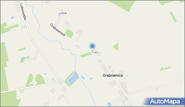 Grabownica gmina Krośnice, Grabownica, mapa Grabownica gmina Krośnice