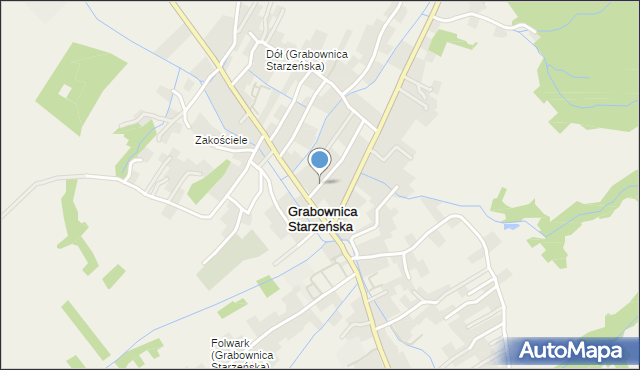Grabownica Starzeńska, Grabownica Starzeńska, mapa Grabownica Starzeńska