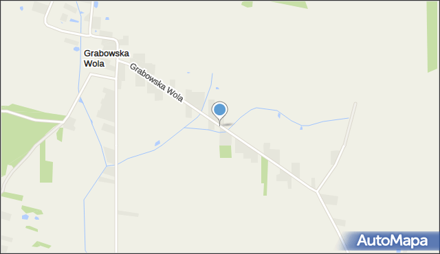 Grabowska Wola gmina Potworów, Grabowska Wola, mapa Grabowska Wola gmina Potworów