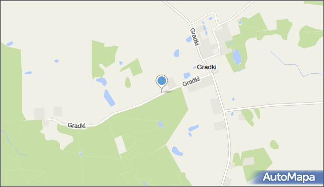 Gradki, Gradki, mapa Gradki