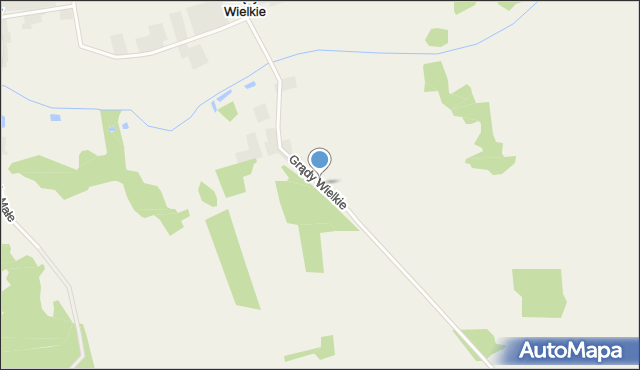 Grądy Wielkie, Grądy Wielkie, mapa Grądy Wielkie