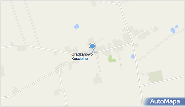 Gradzanowo Kościelne, Gradzanowo Kościelne, mapa Gradzanowo Kościelne