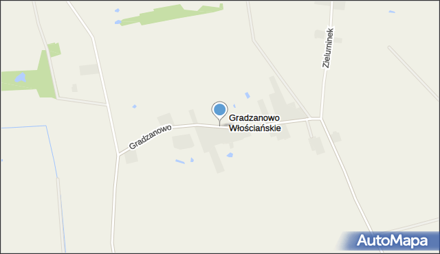 Gradzanowo Włościańskie, Gradzanowo Włościańskie, mapa Gradzanowo Włościańskie