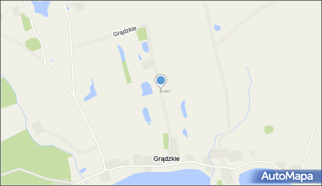 Grądzkie gmina Wydminy, Grądzkie, mapa Grądzkie gmina Wydminy