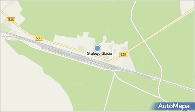 Gralewo-Stacja, Gralewo-Stacja, mapa Gralewo-Stacja