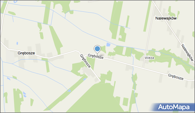 Grębosze, Grębosze, mapa Grębosze