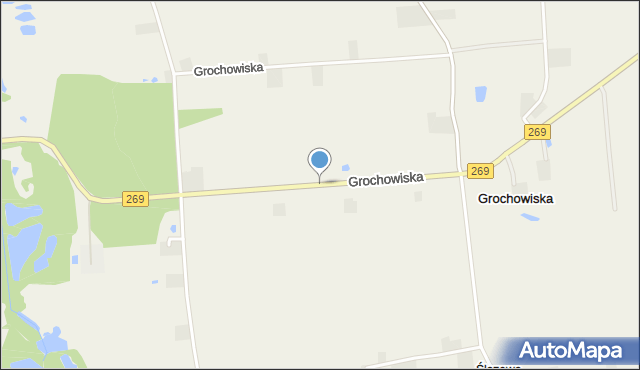 Grochowiska gmina Izbica Kujawska, Grochowiska, mapa Grochowiska gmina Izbica Kujawska