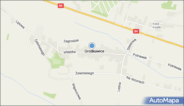 Grodkowice, Grodkowice, mapa Grodkowice