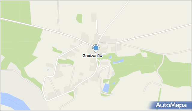 Grodzanów, Grodzanów, mapa Grodzanów