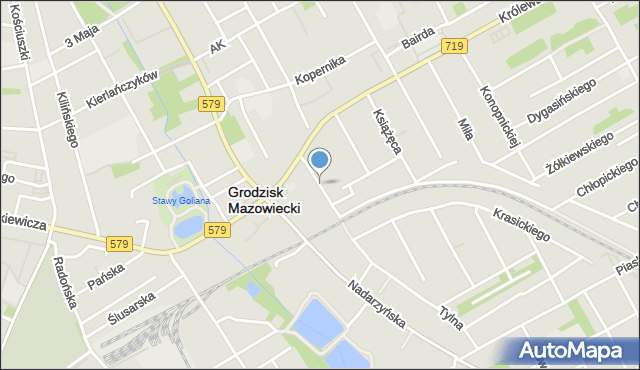 Grodzisk Mazowiecki, Grabowa, mapa Grodzisk Mazowiecki