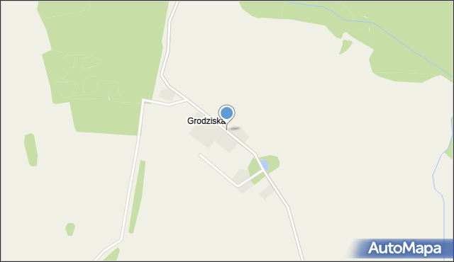 Grodziska gmina Dźwierzuty, Grodziska, mapa Grodziska gmina Dźwierzuty