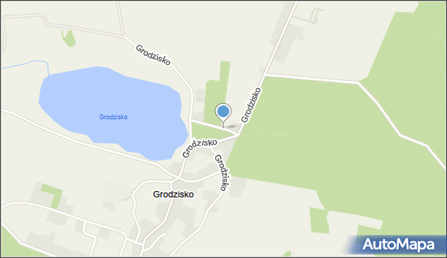 Grodzisko gmina Osieczna, Grodzisko, mapa Grodzisko gmina Osieczna