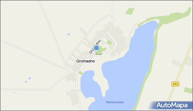 Gromadno gmina Wyrzysk, Gromadno, mapa Gromadno gmina Wyrzysk