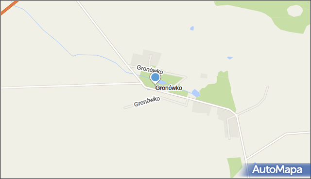 Gronówko gmina Braniewo, Gronówko, mapa Gronówko gmina Braniewo