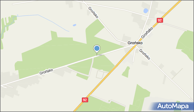 Grońsko, Grońsko, mapa Grońsko