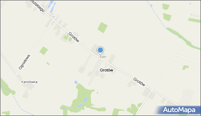 Grotów gmina Belsk Duży, Grotów, mapa Grotów gmina Belsk Duży