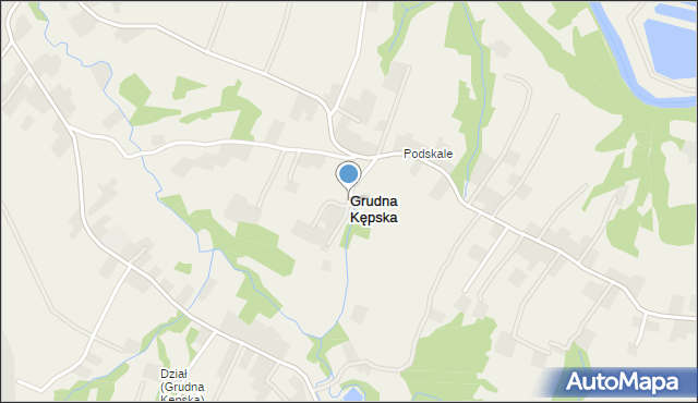 Grudna Kępska, Grudna Kępska, mapa Grudna Kępska