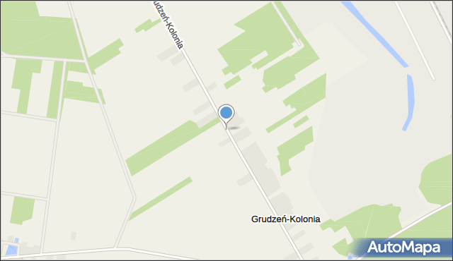 Grudzeń-Kolonia, Grudzeń-Kolonia, mapa Grudzeń-Kolonia