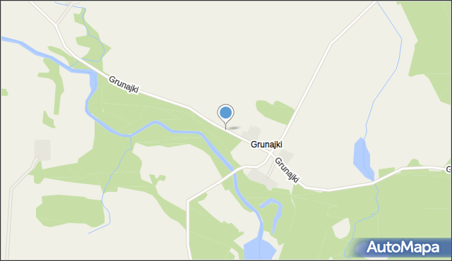 Grunajki, Grunajki, mapa Grunajki