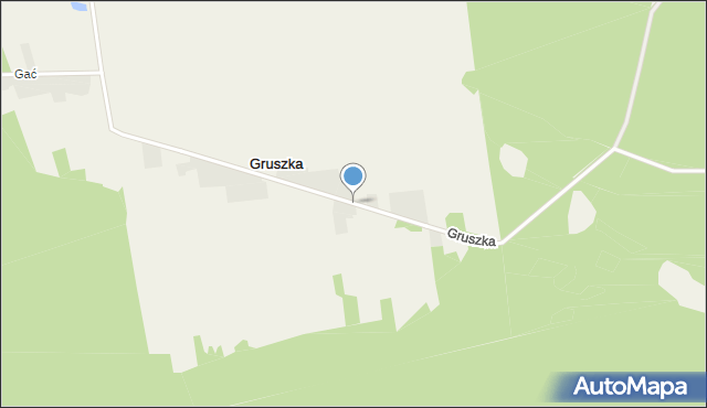 Gruszka gmina Radoszyce, Gruszka, mapa Gruszka gmina Radoszyce