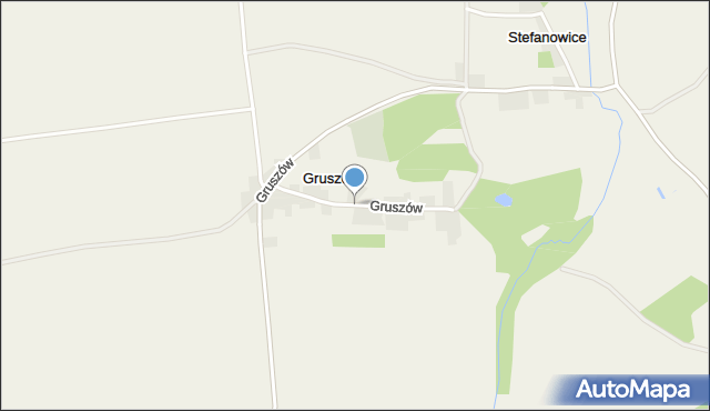 Gruszów gmina Marcinowice, Gruszów, mapa Gruszów gmina Marcinowice