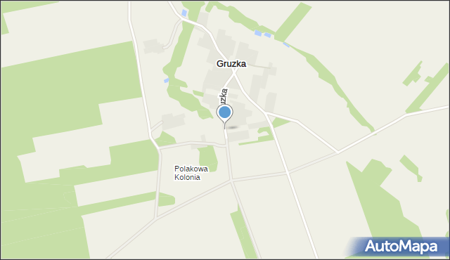 Gruzka, Gruzka, mapa Gruzka