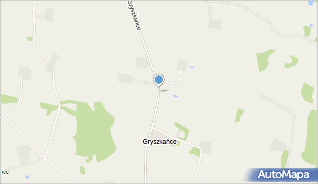 Gryszkańce, Gryszkańce, mapa Gryszkańce