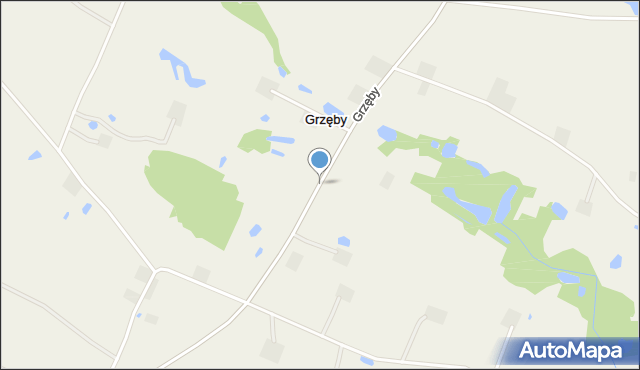 Grzęby, Grzęby, mapa Grzęby