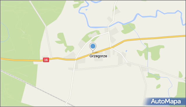Grzegorze, Grzegorze, mapa Grzegorze