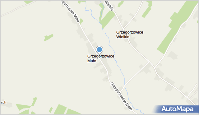 Grzegorzowice Małe, Grzegorzowice Małe, mapa Grzegorzowice Małe