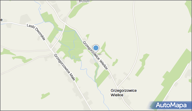 Grzegorzowice Wielkie, Grzegorzowice Wielkie, mapa Grzegorzowice Wielkie