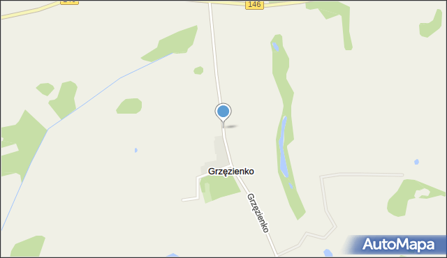 Grzęzienko, Grzęzienko, mapa Grzęzienko