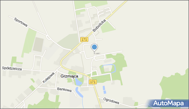 Grzmiąca powiat szczecinecki, Grzmiąca, mapa Grzmiąca powiat szczecinecki