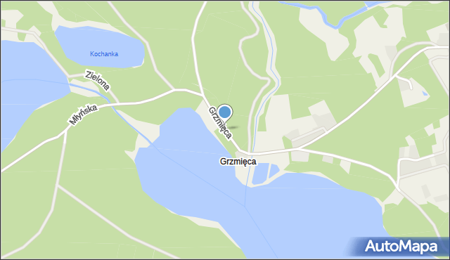 Grzmięca, Grzmięca, mapa Grzmięca