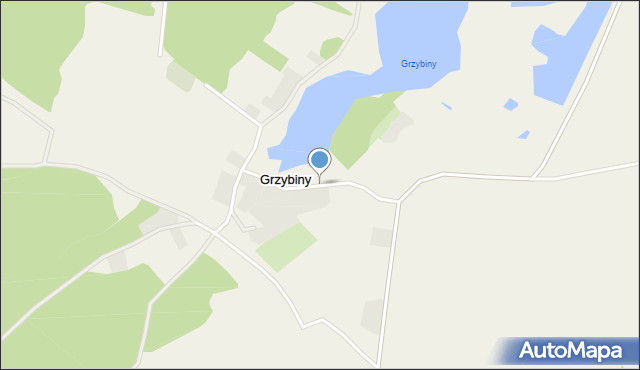 Grzybiny, Grzybiny, mapa Grzybiny