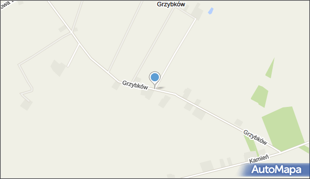 Grzybków, Grzybków, mapa Grzybków