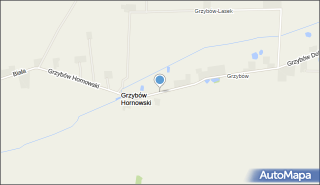 Grzybów Hornowski, Grzybów Hornowski, mapa Grzybów Hornowski