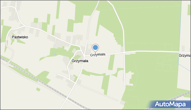 Grzymała, Grzymała, mapa Grzymała