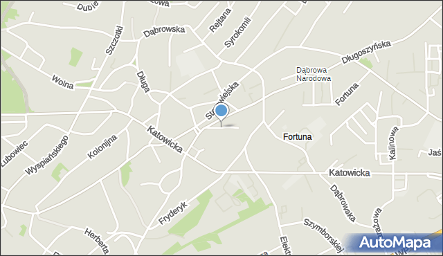 Jaworzno, Gromadzka, mapa Jaworzno