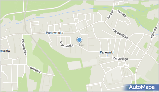 Katowice, Gromadzka, mapa Katowic