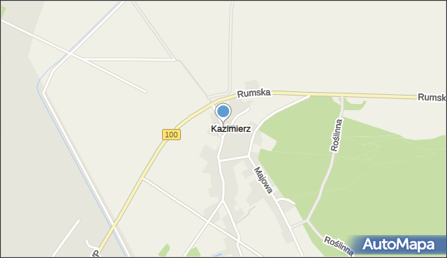 Kazimierz gmina Kosakowo, Grudniowa, mapa Kazimierz gmina Kosakowo