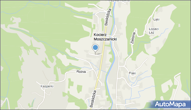 Kocierz Moszczanicki, Gronikowa, mapa Kocierz Moszczanicki