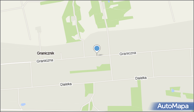 Kosów Lacki, Graniczna, mapa Kosów Lacki