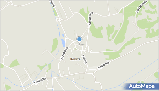 Kraków, Gronowa, mapa Krakowa